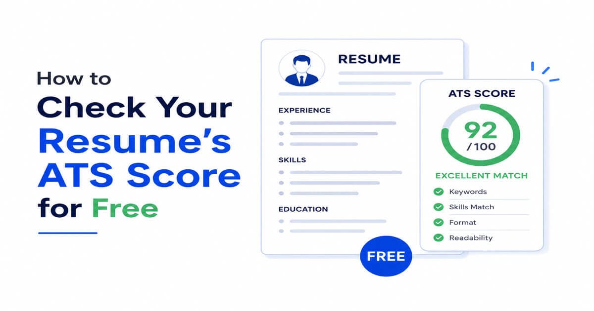 How to Check Your Resume's ATS Score for Free